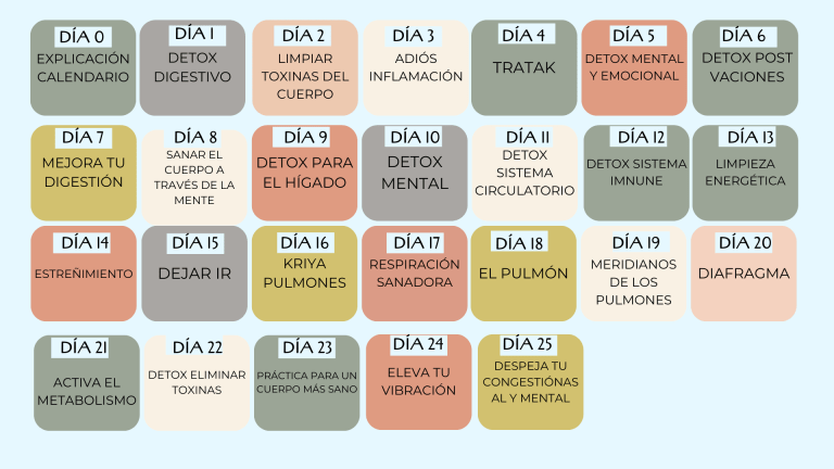 calendario detox enero